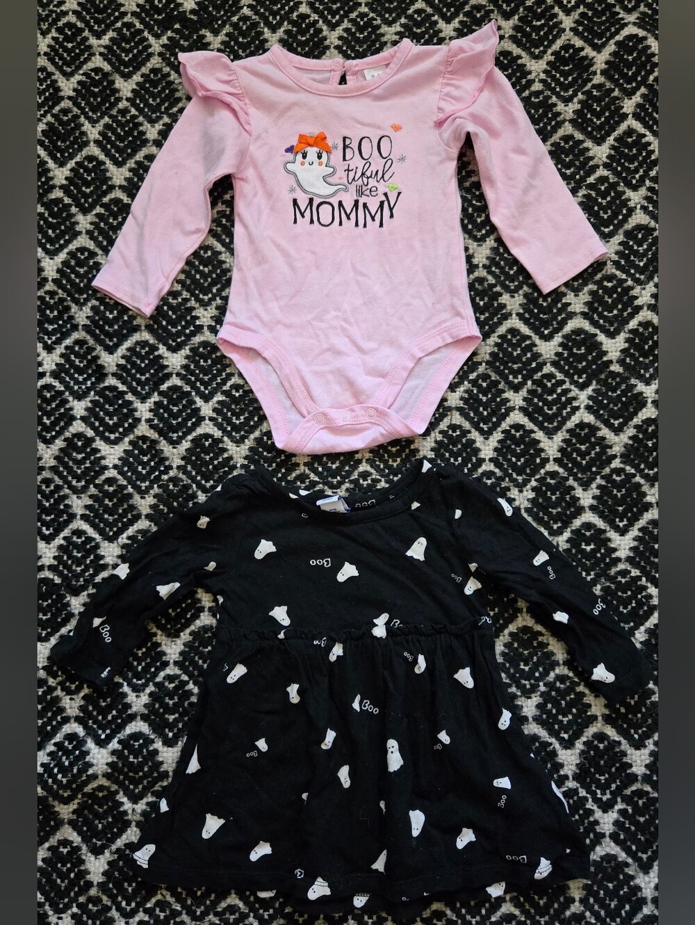 3/$20 Halloween Baby Bundle Pink "Boo-tiful Like Mommy" & "Boo" Long-Sleeves